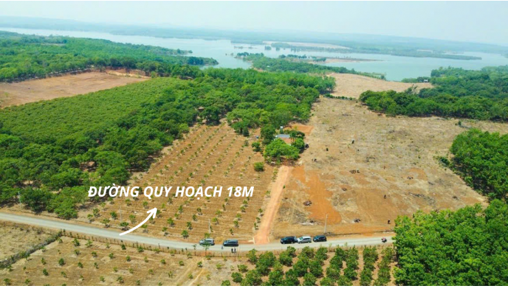 Đất view hồ Thác Mơ giá 270triệu, 5x54 có 100m² thổ cư